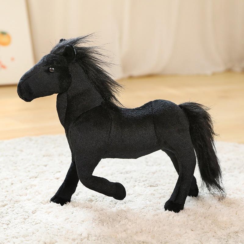 

Pony Doll Plush Toy Simulation Animal Doll Horse Children Amazon Ornament Wholesale Sweaty Horse Gift 32*26cm0.235kg