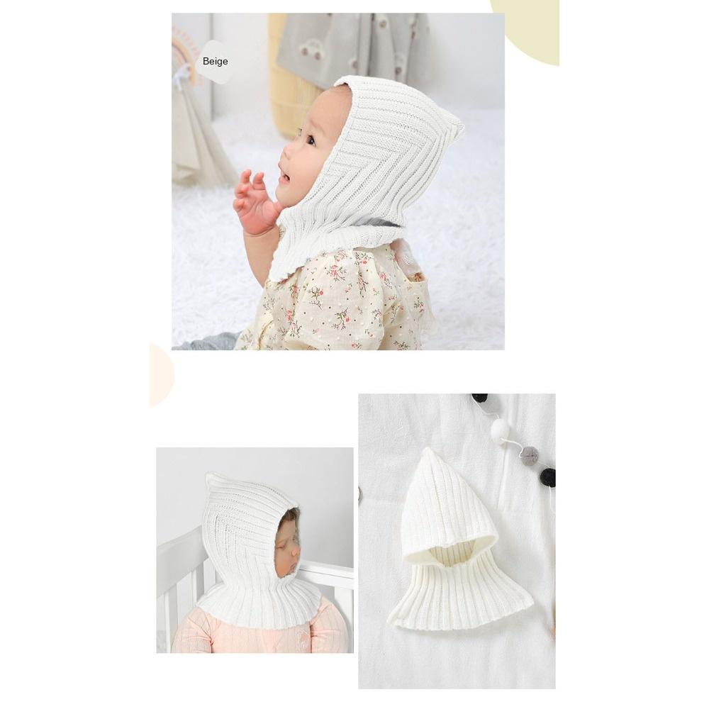 Protection du cou Bonnets pour bébé Col coupe-vent Pull Bonnet Garçon Fille Nourrisson