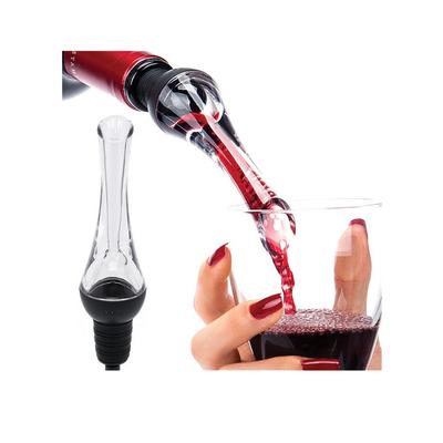 Weinbelüfter-Ausgießer Premium-Belüftungsausgießer und Dekanter-Ausgießer (Schwarz)