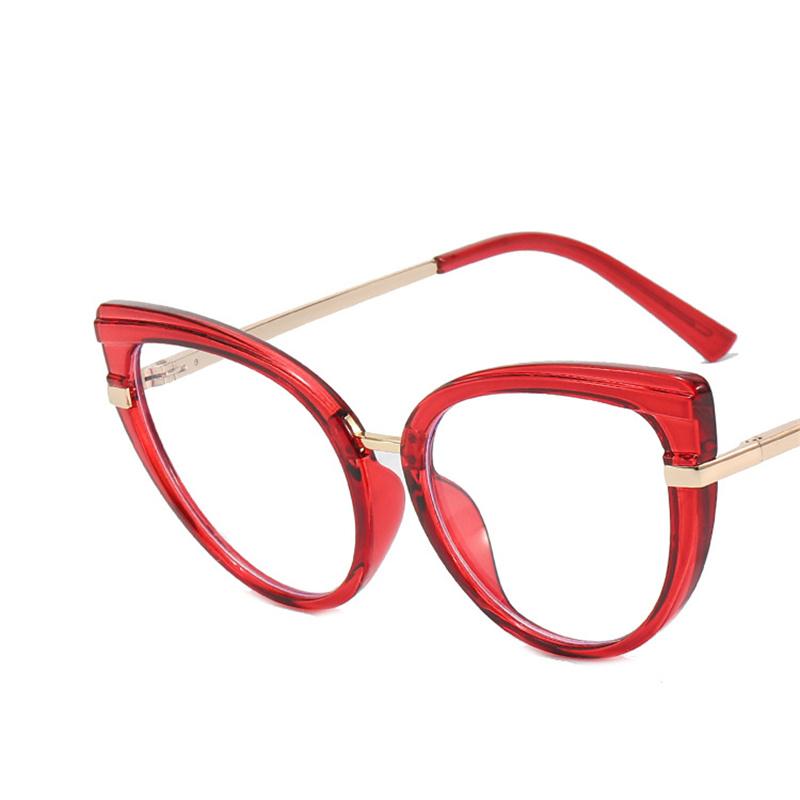 Fashion Anti Blue Light Cat Eye Glasses Frame for Women Blue Light Blocking Optical Eyewear Cateye Accessories