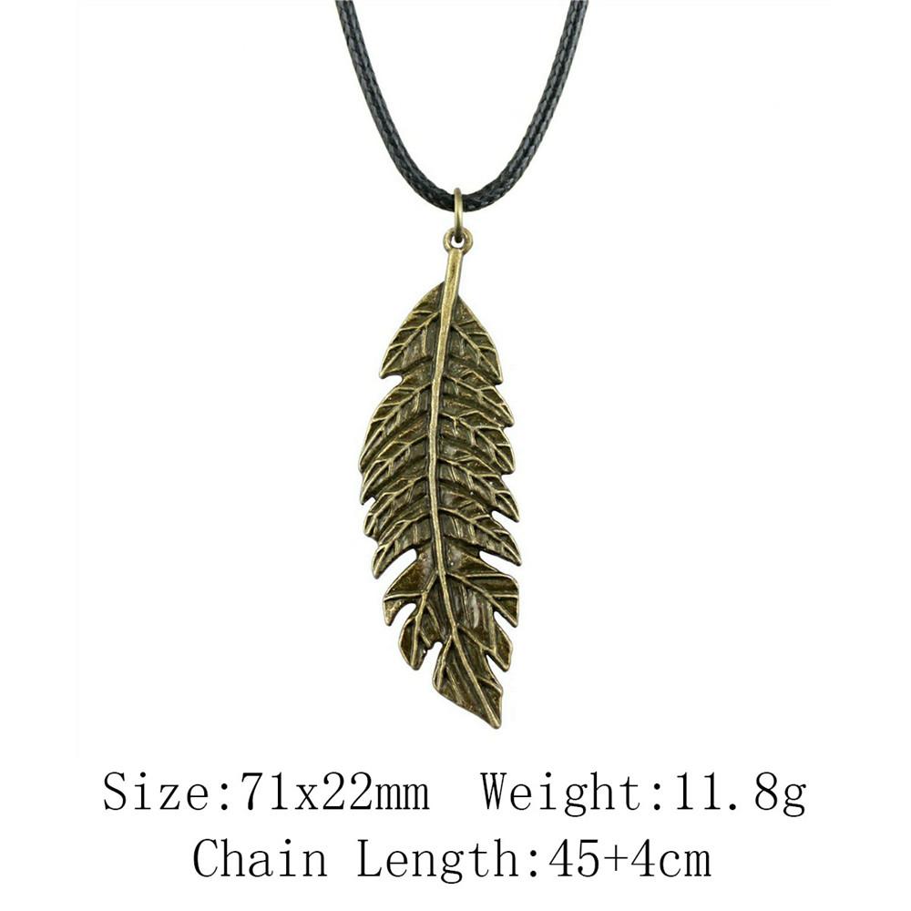 Valentine's Day Necklaces For Couples Leaf Flower Necklace Leather Chain 45cm Cheap Things Neck Pendants