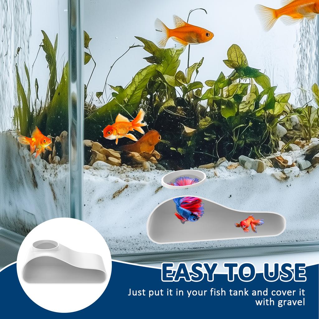 Unique Aquarium Cave Reusable Plastic Aquarium Underground Tunnel Cave with Single Hole Design for Fish Tank Decoration Breeding
