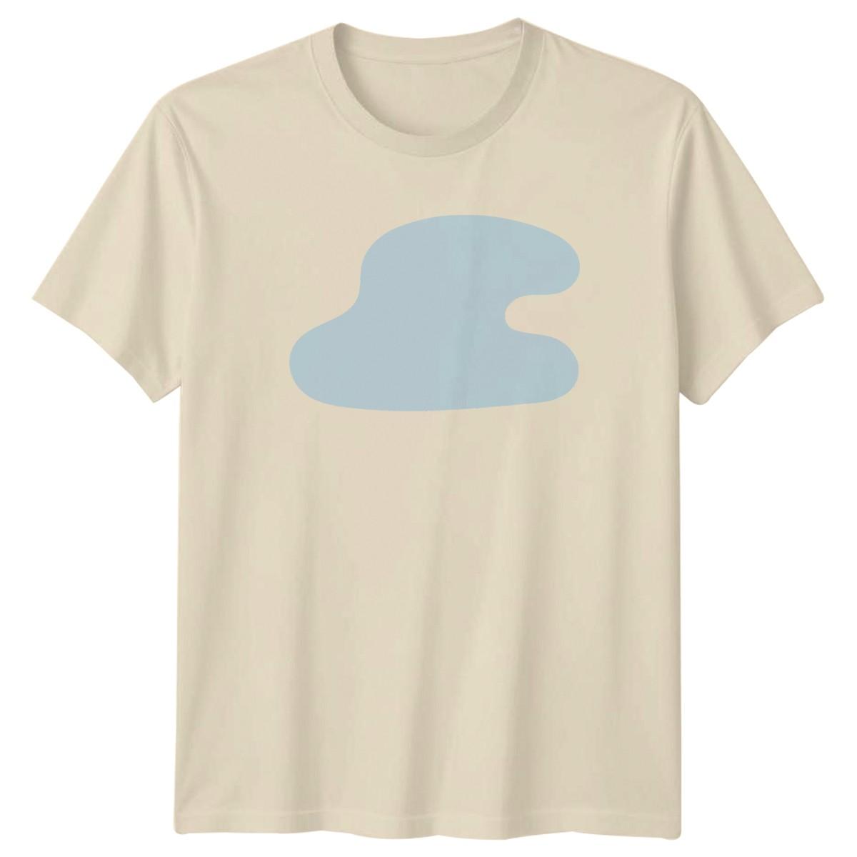 Minimalist Abstract Organic Shape T-Shirt Abstract Art Birthday Gift S