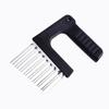Stainless Steel Potato Chip Slicer Dough Vegetable Fruit Crinkle Wavy Slicer Knife Potato Cutter Chopper French Fry Maker Fries