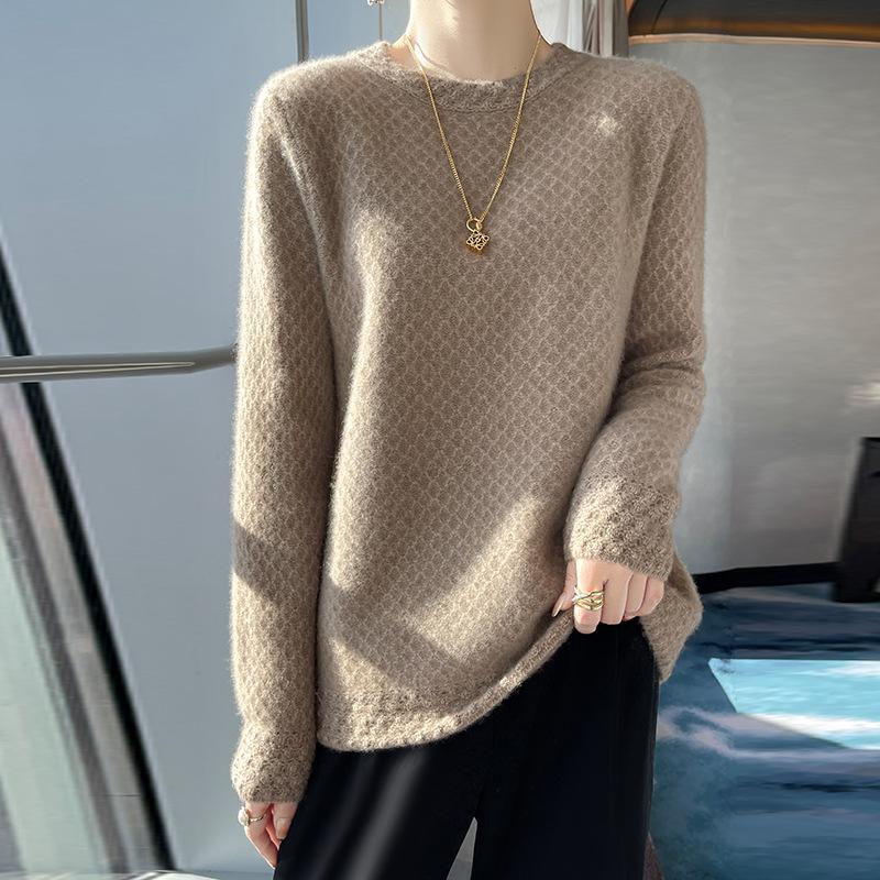 Thickened Half Turtleneck Cardigan for Women In Autumn and Winter Style Fashionable and Versatile Cashmere Sweater Base Sweater