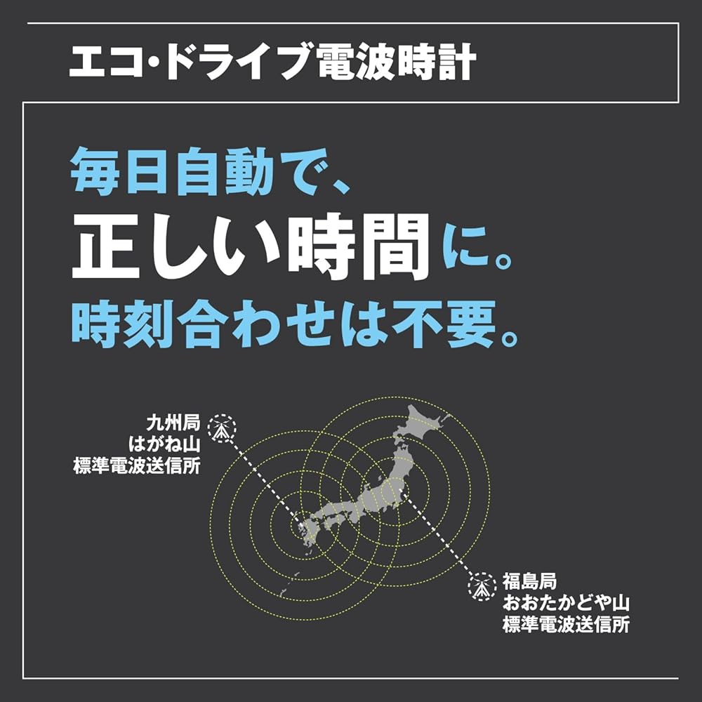 CITIZEN COLLECTION Men's Watch, 3-Hand Model, Light-Powered Eco-Drive, 5 ATM Water Resistance, Basic Black, AS1085-61E