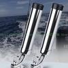 652F Adjustable Marine Boat Stainless Steel Deck Mount Yacht Fishing Rod Tube Support