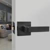 Aluminum Alloy Three-Bar Door Lock Square Furniture Hardware Three-pole Handle Lock Privacy with Keys