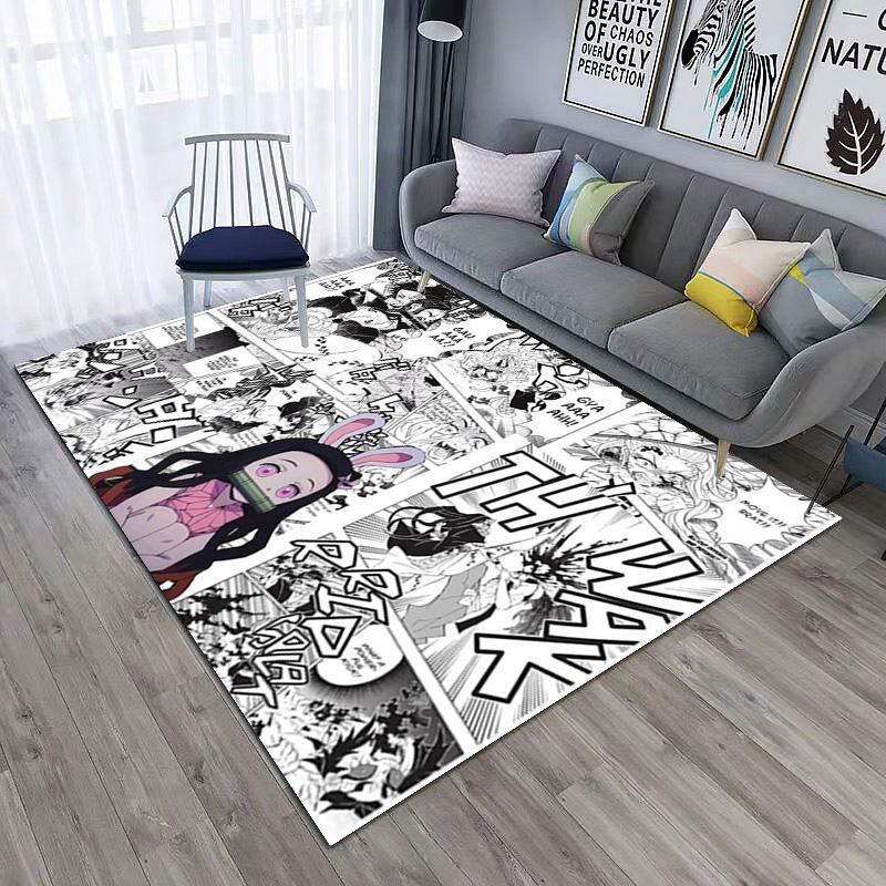 Japanese manga artist Koyoharu Gotouge's Demon Slayer carpet is suitable for living room and bedroom doormats office balcony decorative rugs H2
