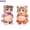 3D Fat Chai Dog Anti Collision Stickers DIY Cute Kitten Soft Silicone Self-Adhesive Stickers Children's Toy Birthday Gift