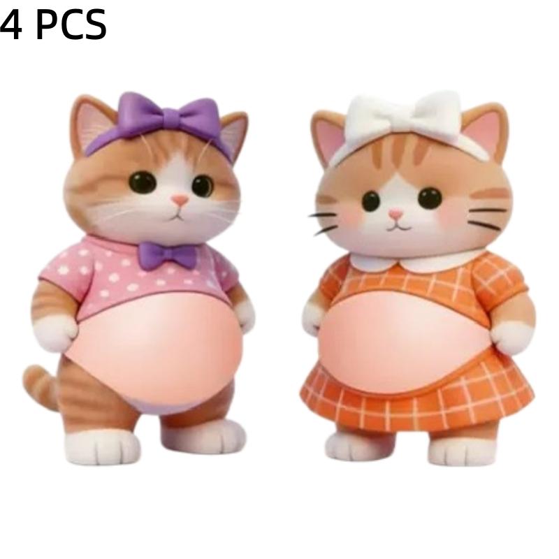 3D Fat Chai Dog Anti Collision Stickers DIY Cute Kitten Soft Silicone Self-Adhesive Stickers Children's Toy Birthday Gift