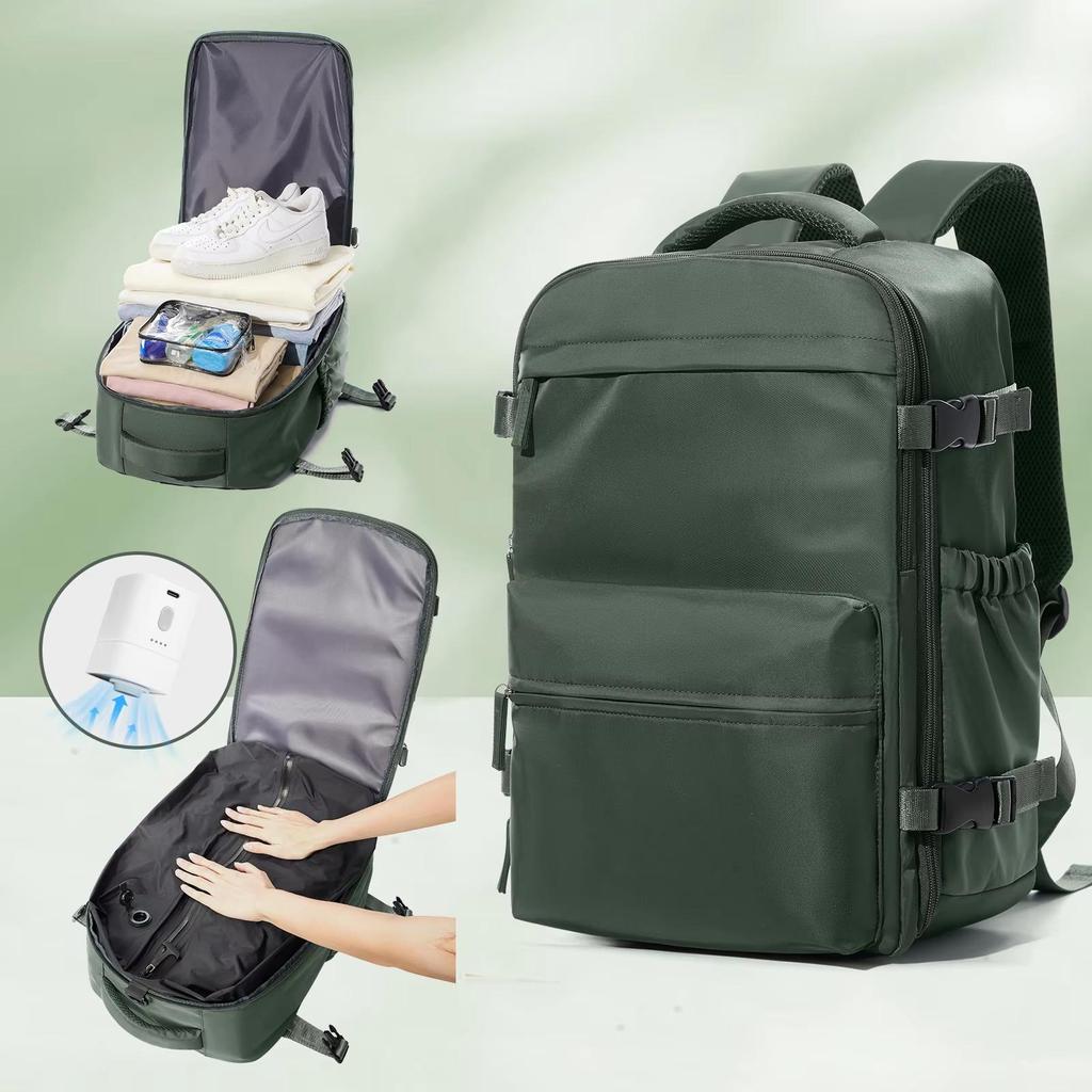 Vacuum Compression Travel Backpack, Expandable Large Capacity 16 Inch Laptop Business Backpack for Men Women