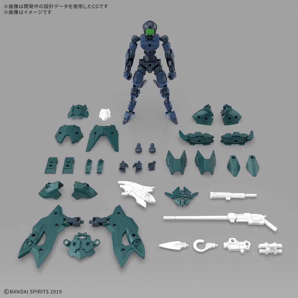 BANDAI SPIRITS 30MM Spinatio Scale Plastic Model Kit EXM-A9p (Pirate Version) 1/144 Pre-Colored