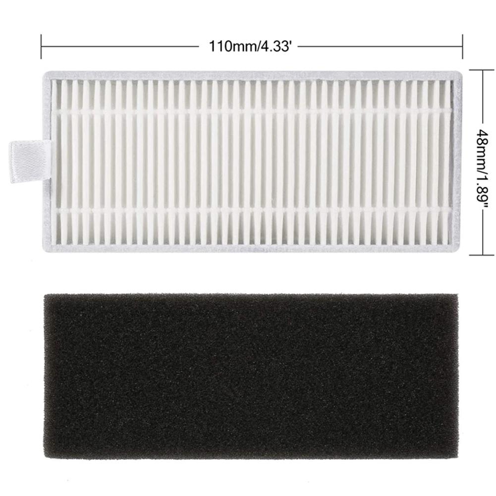 Για Coredy R550 R600 R650 R750 Ανταλλακτικό Κύριο πλαϊνό φίλτρο σφουγγαρίστρας κουρελιού