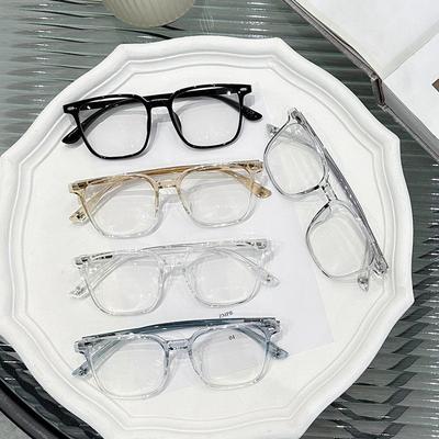 5 Stück Transparente Kunststoff-Computerbrille mit UV-Schutz und Blaulichtfilter, Gaming-Brille, Unisex