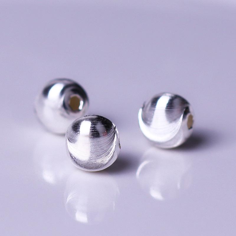 

S925 Sterling Silver Cat s Eye Spacer Beads for DIY Bracelets & Necklaces - Free Shipping