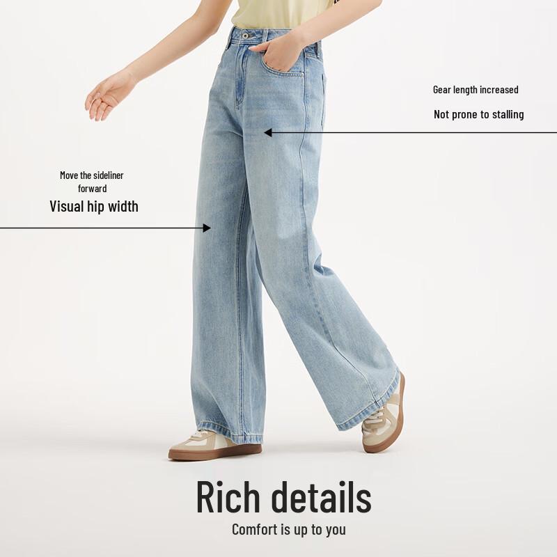 Hotwind Women's Loose Straight-Leg Jeans F06W26101