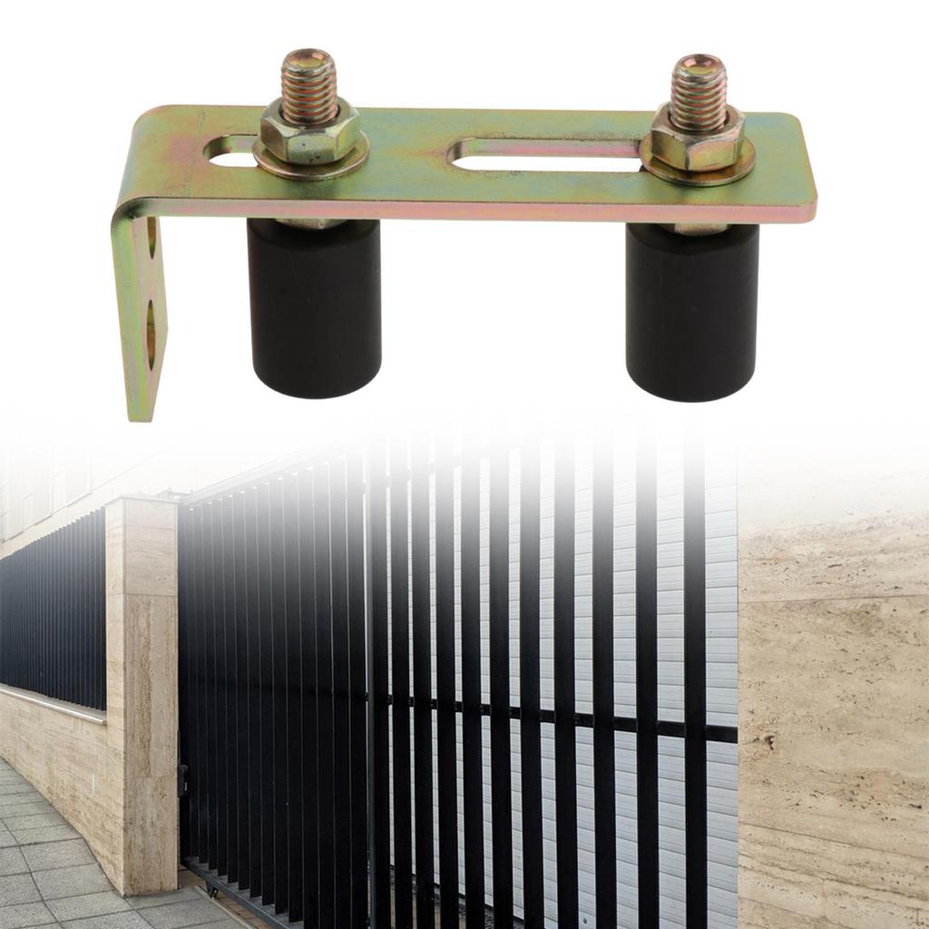 Slide Gate Guide Roller Nylon Bracket Size 2.4inch × 5.7inch Sliding Hardware