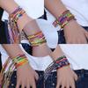 Women Girls Jewelry Gift DIY Hand-Making Cotton Rope Bracelets Random Color