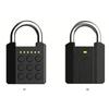 Smart Dormitory Cabinet Lock with 2 Key Electronic Password Lock IP65 Waterproof Fingerprint Padlock for Safety Bag Box Drawer