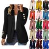 Women's Casual Fashion Long Sleeve Button Cardigan Jacket