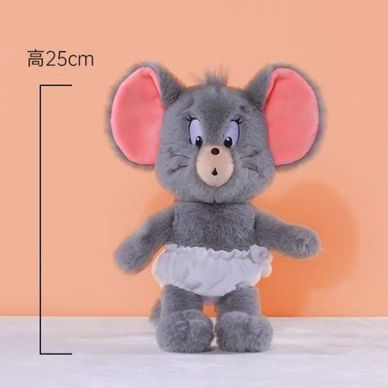 Tom And Jerry Plush Toy Diaper-Style 18Cm25Cm Tuffy Soft Doll Toy: Cuddly Movie Characters Stuffed With Cute Appeal