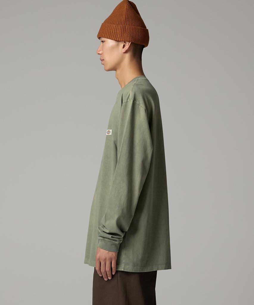 DICKIES Garment Dyed Basic Long Sleeve Olive