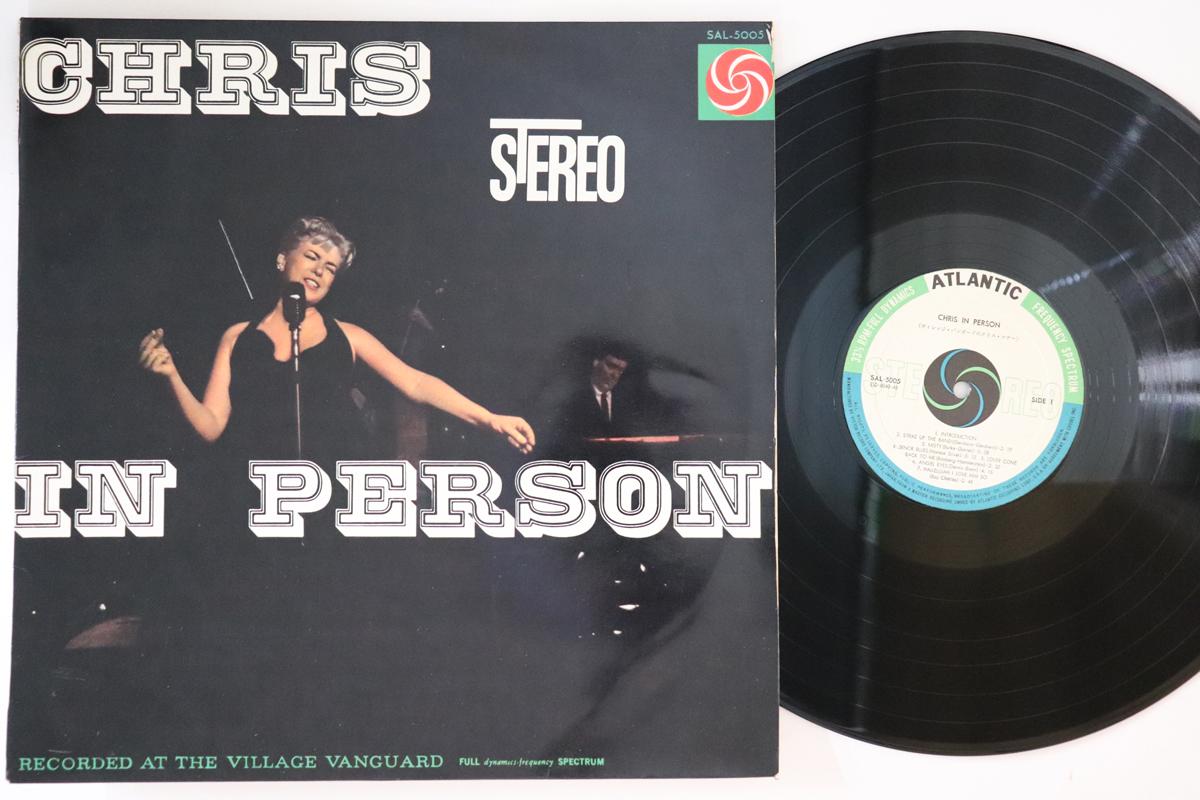 

LP Record CHRIS CONNOR - Chris In Person SAL5005 ATLANTIC 1961 Japan Jazz Used