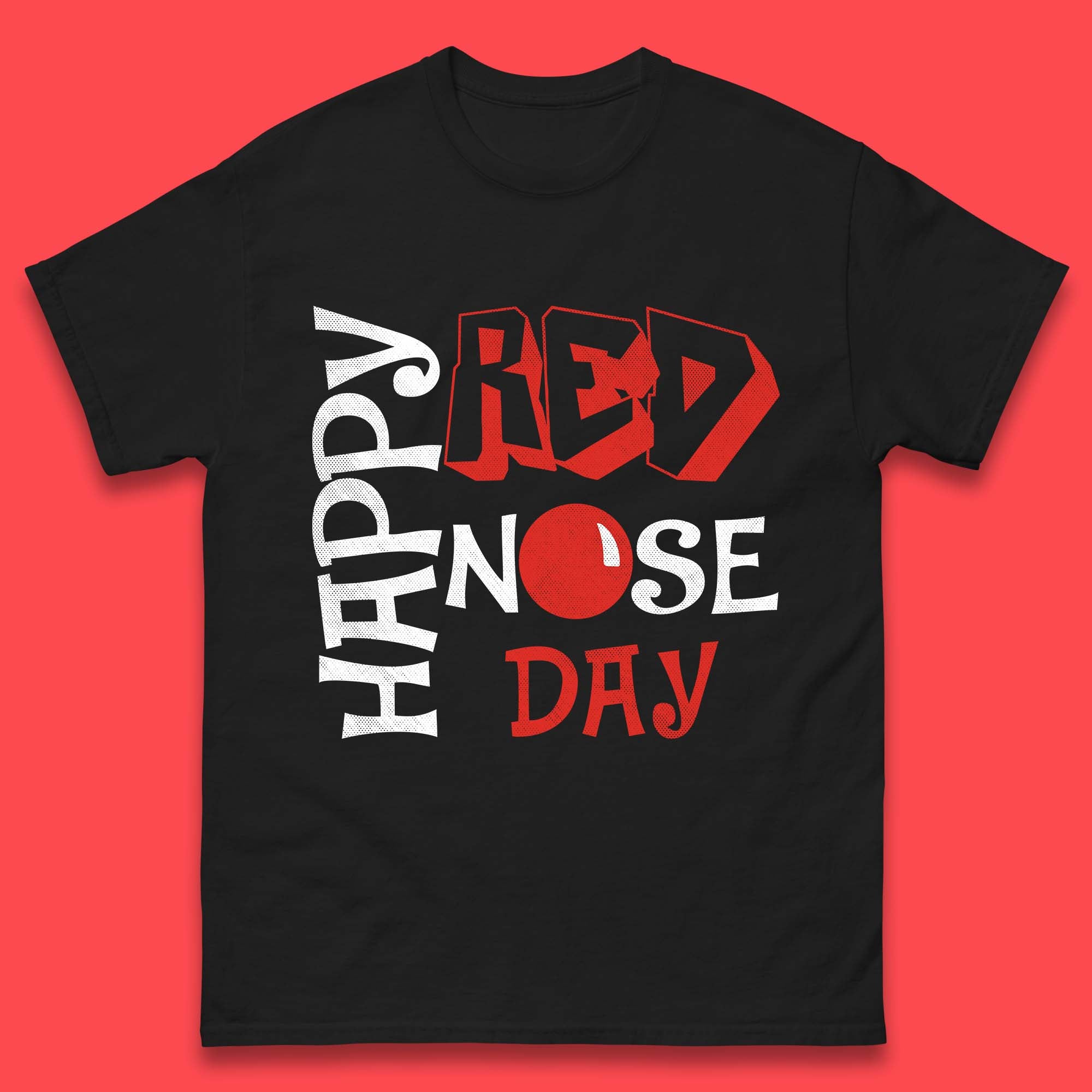 Happy Red Nose Day Mens T-Shirt Womens Tops Tees S