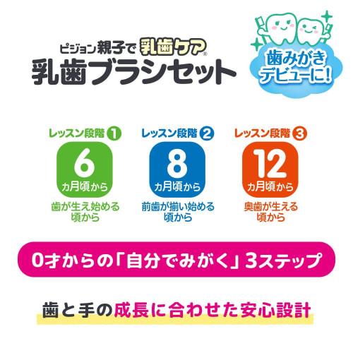 Pigeon Parent and Child Baby Teeth Care Baby Toothbrush Set