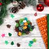 Creative Silicone Gingerbread Man Christmas Tree Cookie Mould 100 Holes DIY Chocolate Mould Mini Pet Puppy Snack Cookie Grinder
