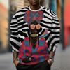3d African Ethnic Print Men's  Retro Fashion Round Neck Sweatshirt For Men Soft Loose Oversize Long Sleeve T-Shirt