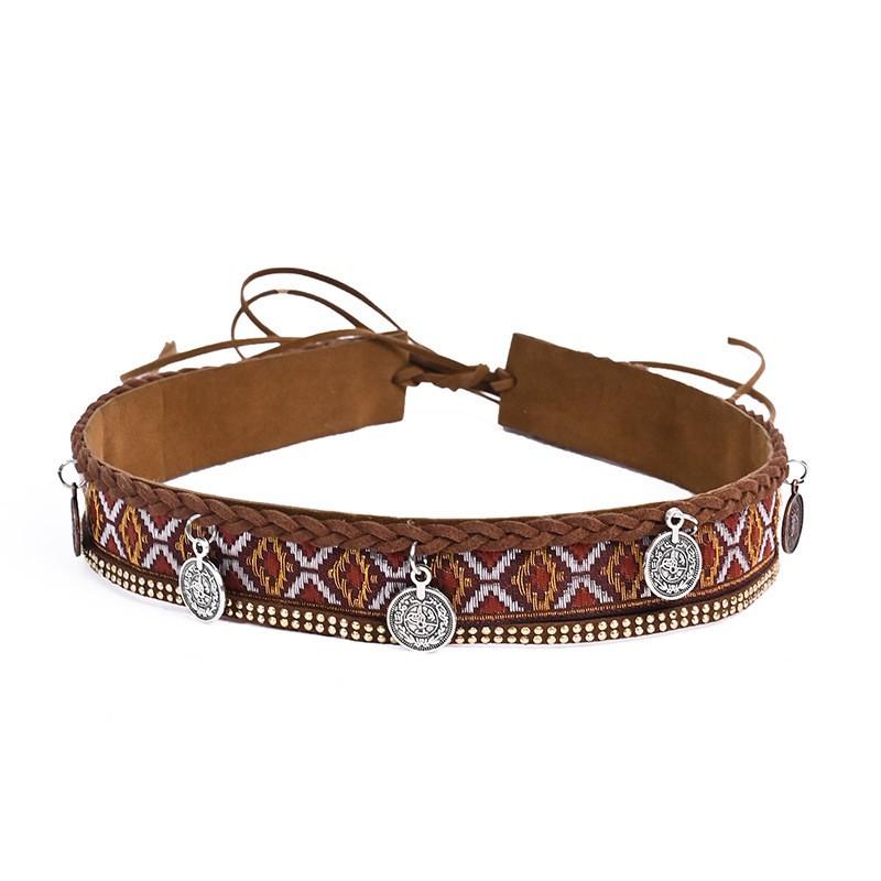 Adjustable Vintage Beaded Chain Hat Accessory Cowboy Fedora Boho Headwear Decorative Strap Pendant