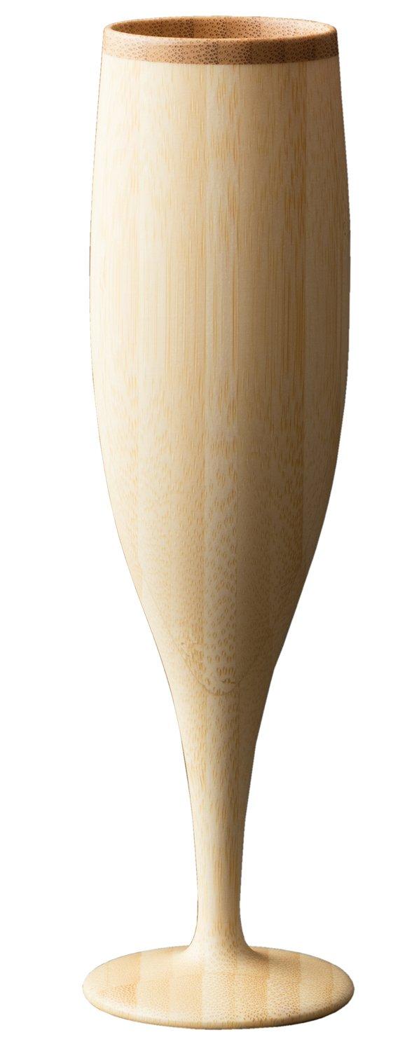 

RIVERET Vessel Cocktail Glass Flute, 110ml, Bamboo, Dishwasher Safe, White, RV-107W