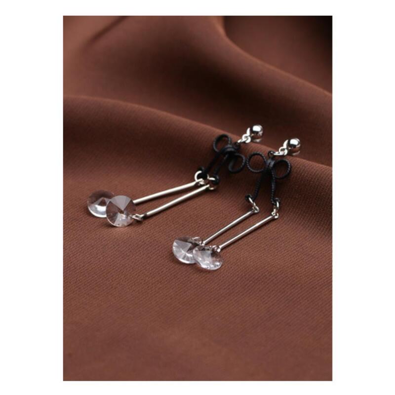 

Women s Surgical Homike Black Ribbon Earrings A20326_Black