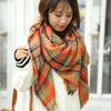 Premium Shawl Autumn and Winter New Maillard Imitation Cashmere Plaid Scarf Women's Thickened Warm Versatile Scarf