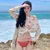 Women's Sexy Three-Piece Swimsuit Set - Bandeau Halter Neck Hot Spring Resort Wear