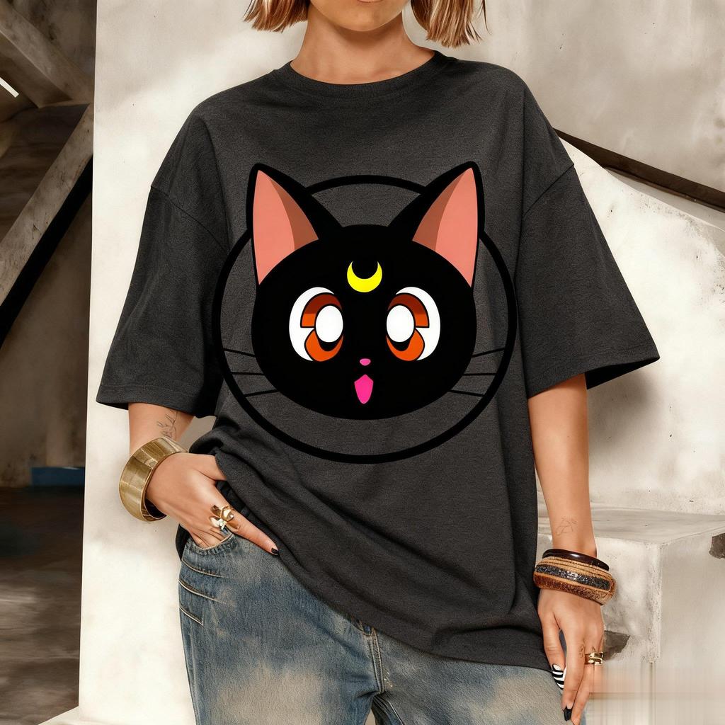 Women Men Casual Short Sleeve Summer Tops Loose Streetwear Graphic Tee Fashion