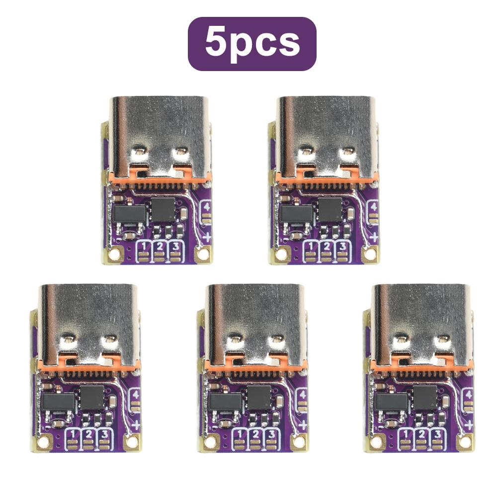PD3.0 PD3.1 QC3.0 Fast Charging Module 5A DC 5V/9V/12V/15V/20V/28V/36V/48V to 5V Voltage Trigger Adapter PD to DC Type-C