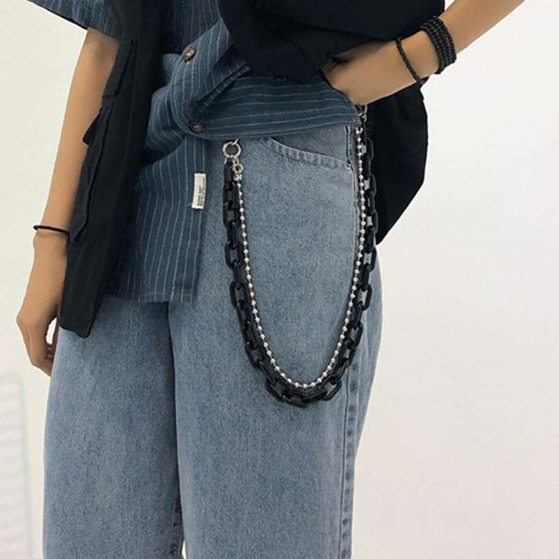 Punk Waist Chain Belt Silver Trousers Chain For Women Jeans Belt Chain For Pants Cool Metal Rock Chain Hiphop Summer Jewelry