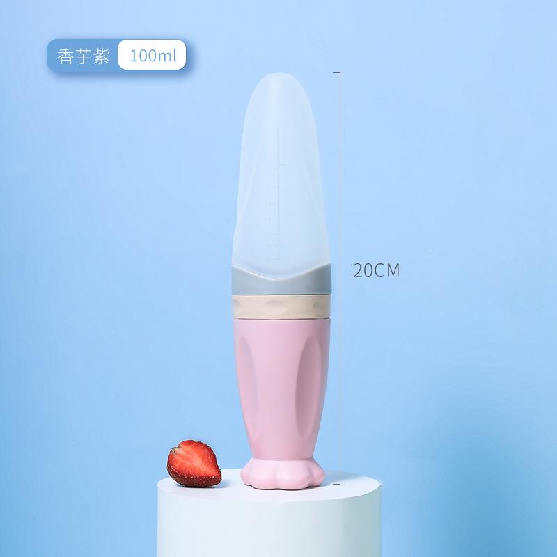 Бутылочка для кормления младенцев, силиконовая детская ложка для кормления овощей и фруктов, бутылочка для риса и хлопьев, детская тарелка