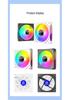 Prism 4th Gen Pro ARGB Case Fan with Forward/Reverse, Multi-faceted Lens, Temp Control, Silent Cooling for Desktops