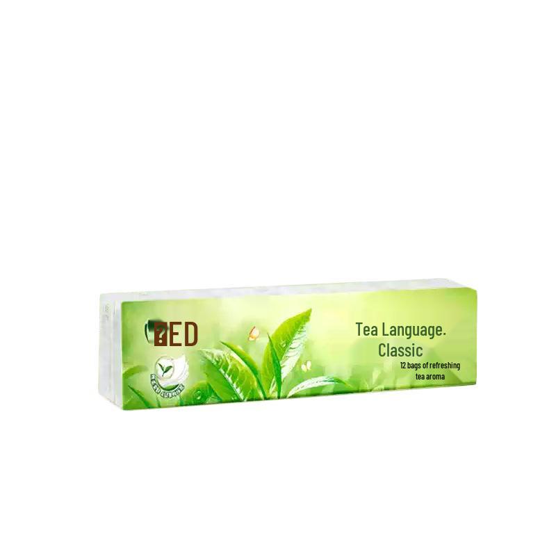 Tea Language Mini Handkerchief Facial Tissues for Women and Students - Portable 36-Sheet Pack