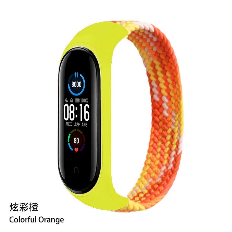 Bracelet for Xiaomi Mi Band 6 7 Strap Nylon Braided Solo Loop Pulseira Bracelet Miband5 Wristband Belt Mi Band 5 4 3 6 Correa