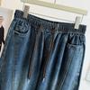 Autumn 2025 High Waist Plus Size Drawstring Dad Pants - Slimming Straight Leg