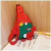 Dinosaur pattern nylon shoulder bag kindergarten daily matching contrasting color sewing line children's small bag milk dragon messenger bag