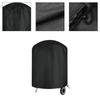 Round Waterproof Barbecue Grill Cover Heavy Duty Construction with Adjustable Fit for Maximum Protection Outdoors