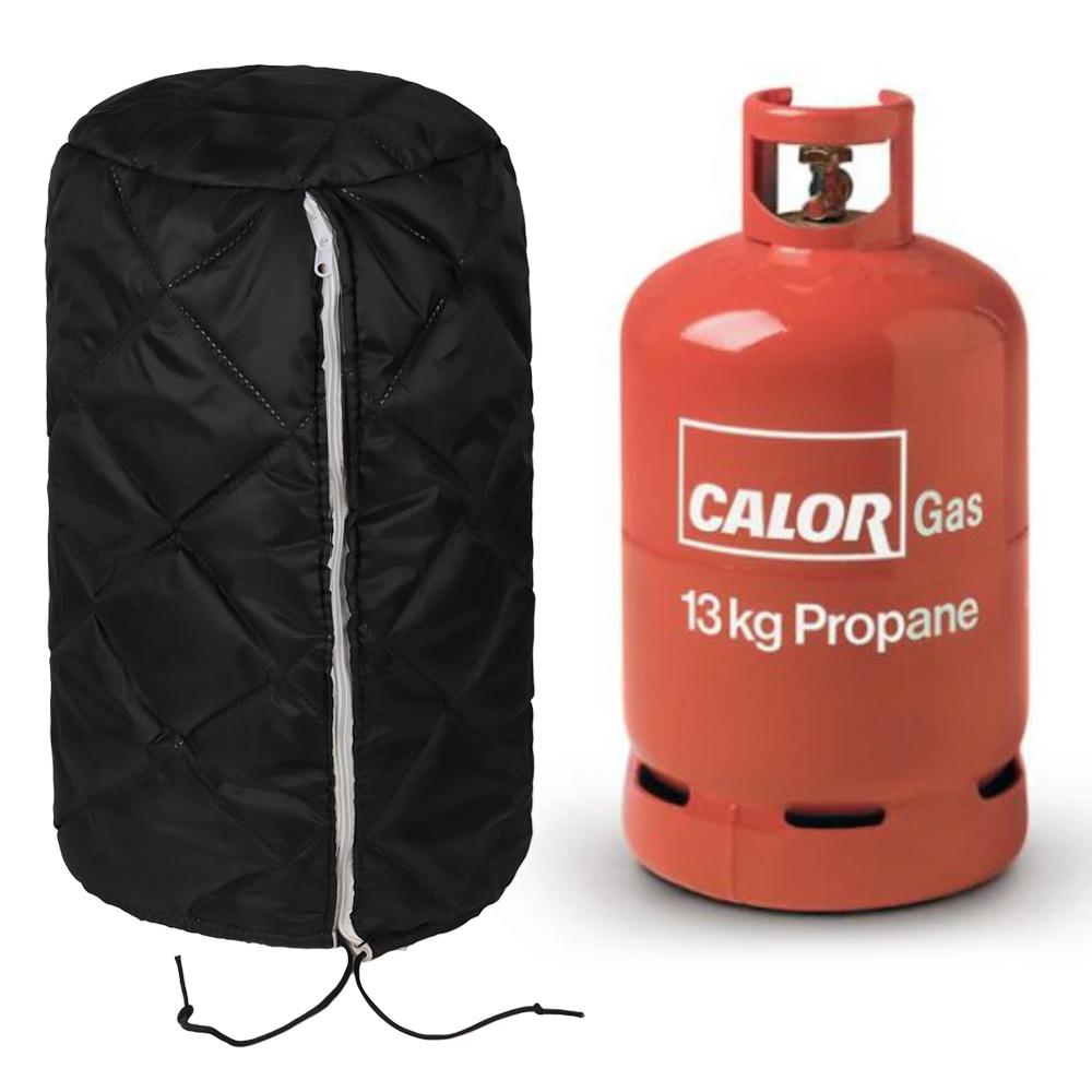 

Insulated Thermal Cover For 11/13KG Gas Propane Bottle RV Caravan Camper Winter Outdoor Camping Barbecue Industrial Garden as photo