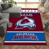 Avalanche Team Logo Customize Your Name Floor Mat Perfect for Bedrooms Hallway Entryway Kitchen Antislip Carpet Anime Office Decor Best for Christmas