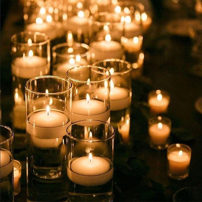 1ks/550ml/350ml/250ml Velkokapacitní Svatební skleněný pohár Svícen Rovná tuba Skleněná váza Jídelní stůl Svíčka Dekorace Umění